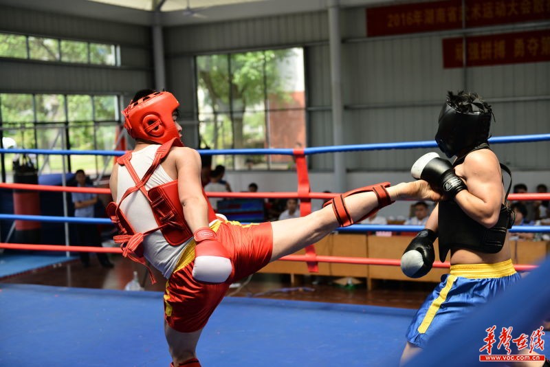 2016年湖南省武术散打比赛湘潭少林文武学校再创佳绩